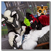 Eurofurence 2014 fursuit photoshoot. Preview picture of Mirrow, Kiyo, Rioo, …